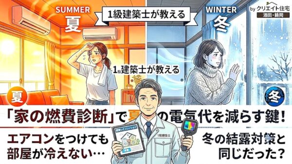 「エアコンをつけても部屋が冷えない…」夏の電気代を減らす鍵は冬の結露対策と同じだった？プロが教える家の燃費診断